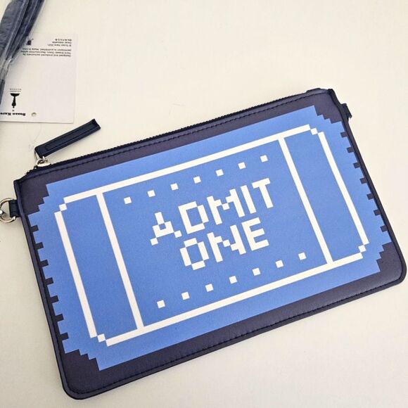 NWT Susan Kare x Academy Purse | Admit One Ticket Crossbody Zip Coin Purse - Picture 2 of 4
